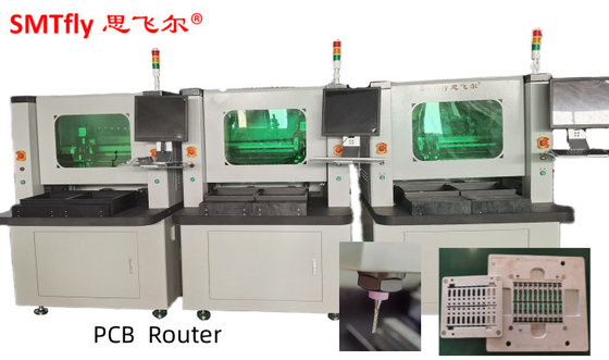 Double carte PCB de commande numérique par ordinateur de routeur de poste de travail de 4.2KW L450mm/machine routeur de carte PCB Depaneling