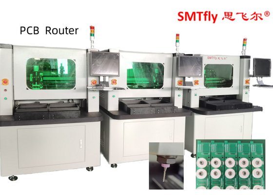routeur automatique de carte PCB Depaneling de 220V 4.2KW avec le système de Windows 7