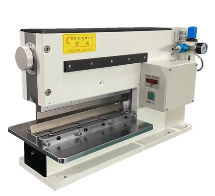 Machine de découpe de PCB V à entraînement pneumatique pour la séparation de panneaux jusqu'à 2,5 mm d'épaisseur Longueur de coupe 330 mm