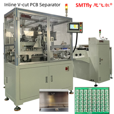 0.7Mpa PCB V machine de coupe en ligne pneumatique 3,5 mm lame linéaire 330 mm contrôle de soupape électromagnétique