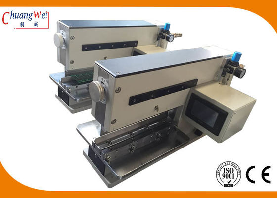 Machine d'une manière pneumatique conduite de séparateur de carte PCB avec deux lames linéaires