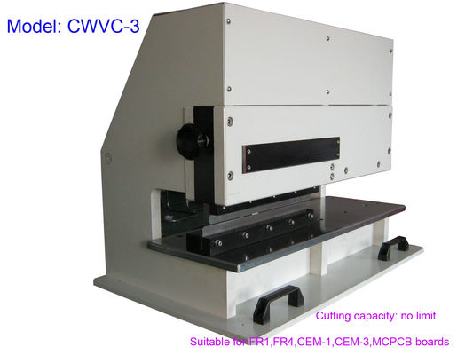 La machine d'une manière pneumatique conduite de séparateur de la carte PCB FR4, a motorisé la machine CWVC-3 de carte PCB Depaneling